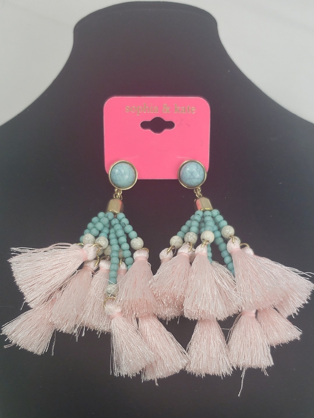 Sophia and Kate Tassel Earrings Boho Tribal NWT